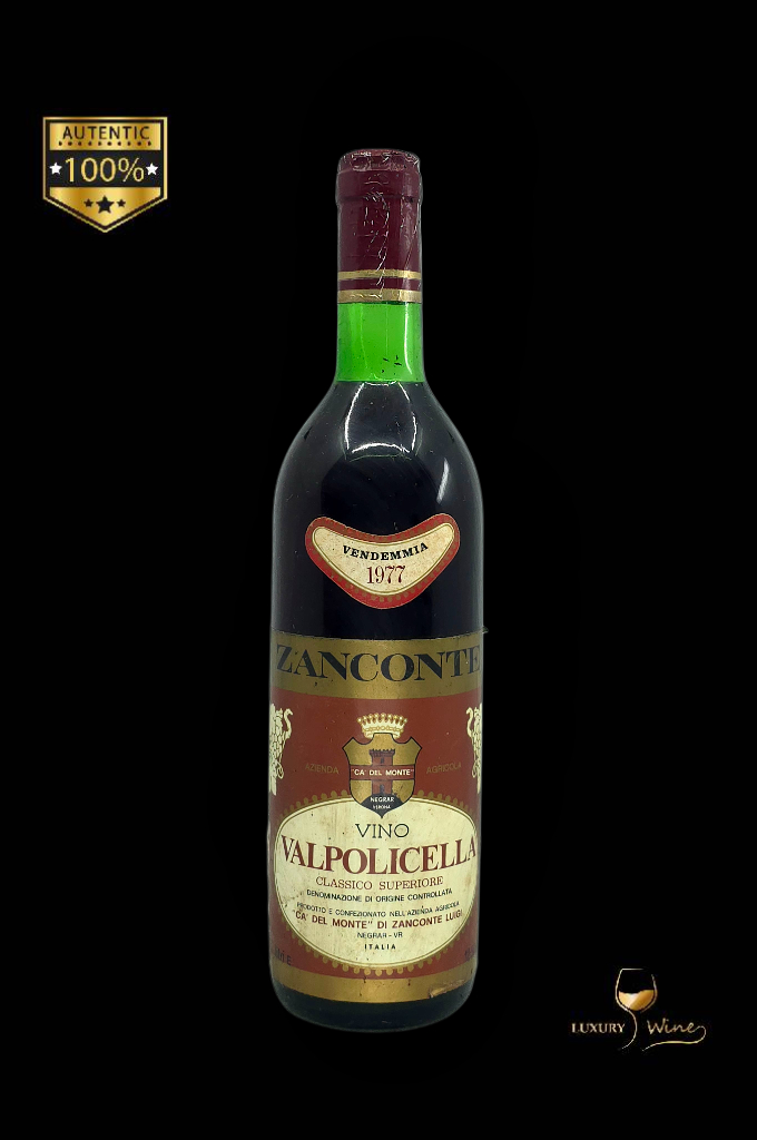 1977 vin vechi de colectie Valpolicella Zanconte vin vechi 1977