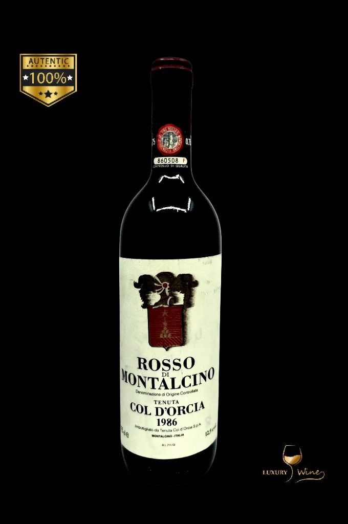 1986 vin vechi de colectie Rosso di Montalcino Col d'Orcia vin de colectie 1986